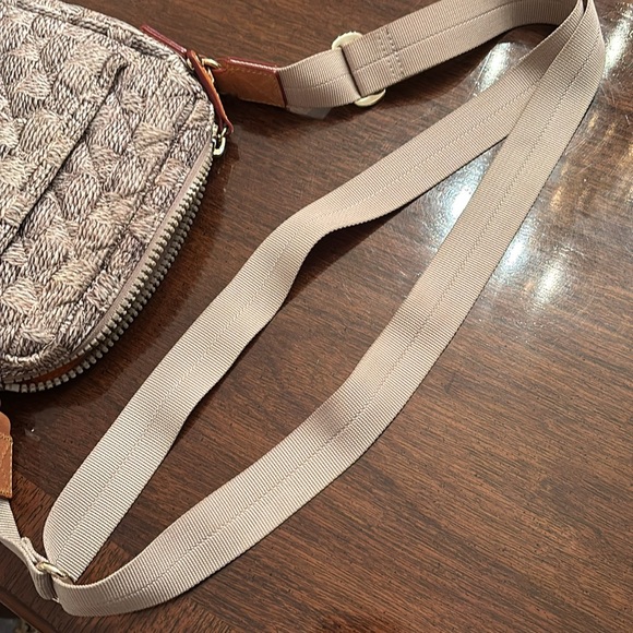 MZ Wallace Pattern Quilted Messenger Bag with Softened Metallic Sheen - Picture 8 of 9